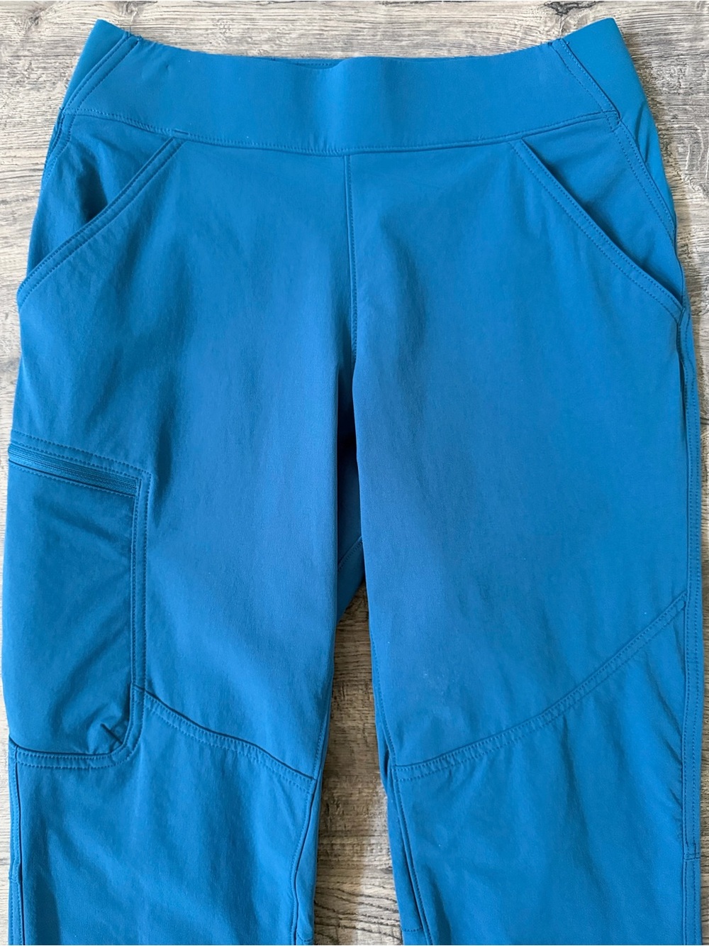 Duluth Trading Co Flexpedition Pull On Slim Leg Pants Size 6 Blue Hiking Travel - Picture 7 of 14